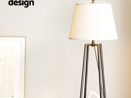 Artiss Floor Lamp 2 Tier Shelf Storage LED Light Stand Home Living Room Upright