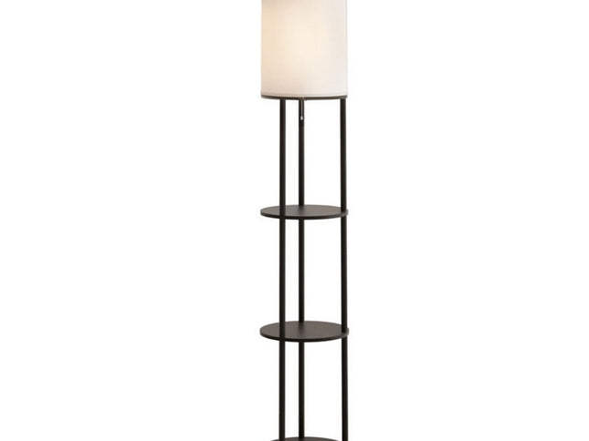 Artiss Floor Lamp 3 Tier Shelf Storage LED Light Stand Home Room Vintage Round