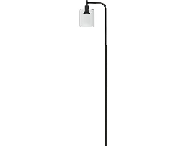 Artiss Floor Lamp Light Stand Modern Home Living Room Office Reading Glass Shade Black