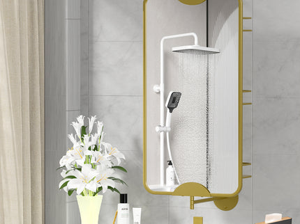 Yezi 360? Swivel Bathroom Wall Mirrors with Storage-1942353102401310726