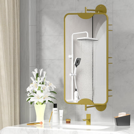 Yezi 360? Swivel Bathroom Wall Mirrors with Storage-1975420501853605894