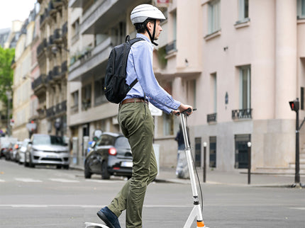 MONVELO Adult Commuter Foldable Scooter White-1954802392407085063