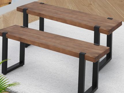 Levede 2x Dining Bench Chairs Wooden 115cm-1910113284498001926