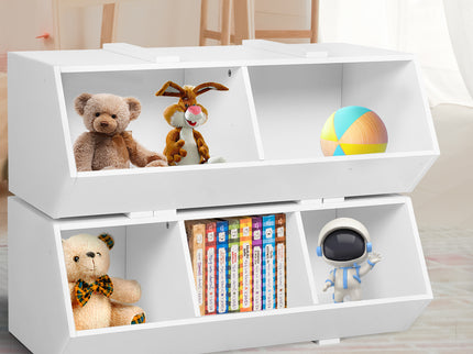 Levede Kids Toy Box Shelf Storage Cabinet-1864184635672629254
