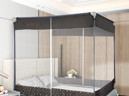Dreamz Mosquito Bed Nets Foldable Canopy Square Grey-1864184403626954758