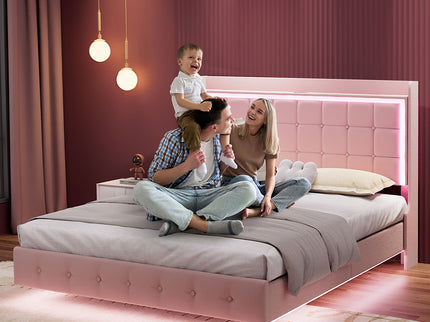 Levede Double Floating Bed Frame-1910112230083530758