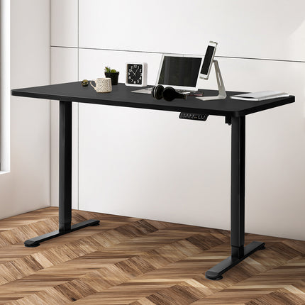 Levede Motorised Standing Desk Adjustable 140cm Black 1000x 1MM-1975420506266013702