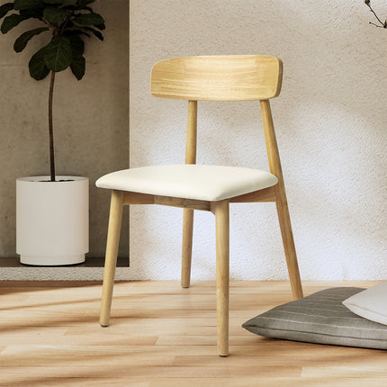 Levede 2x Dining Chairs Kitchen Chair Natural-1973194086072586246