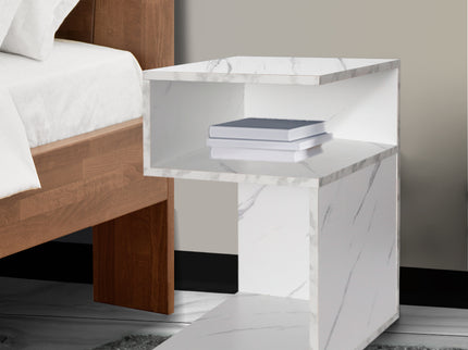 Levede 1xBedside Tables Drawers Side White-1864184439186264070