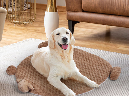 PaWz Pet Bed Cat Calming Beds Dog Squeaky L Tan Large-1904052307457347590