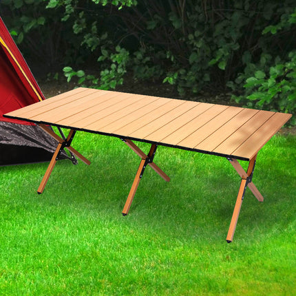 Levede Folding Camping Table Foldable Oak-1864184455741181958