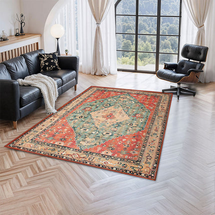 Marlow Floor Rug Vintage Polyester Washable Area Rugs-2011971110777786374