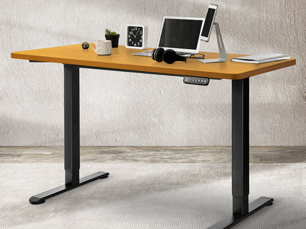 Levede Desktop For Motorised Adjustable Black 140X70CM Natural-1942353107052793862