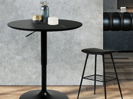 Levede Bar Table Swivel Gas Lift Counter Black-1910113294966984710