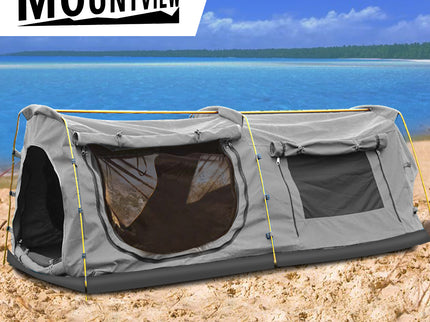 Mountview King Single Swag Camping Swags Grey-1864184689074507782