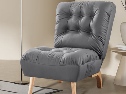 Levede Accent Chair Sofa Recliner Adjustable Grey-1910113169750233094