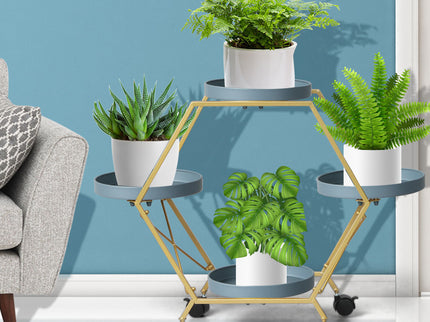 Levede Plant Stand Garden Outdoor Indoor Grey-1864184725065830406