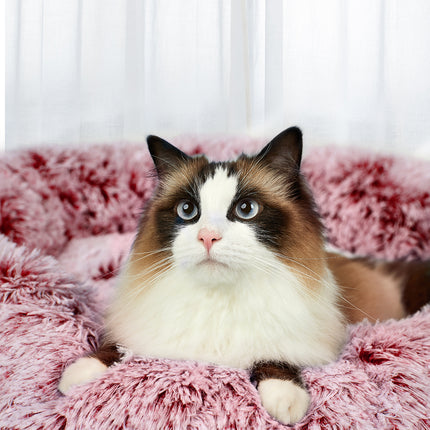 PaWz Pet Bed Memory Foam Dog Donut Pink Medium-1973193687370436614