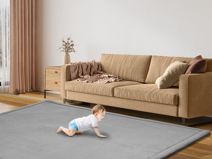 Marlow Coral Velvet Area Rugs Large Mat 150x200cm Grey-1910112284026474502