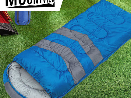 Mountview Single Sleeping Bag Bags Outdoor Blue-1894516814176718854