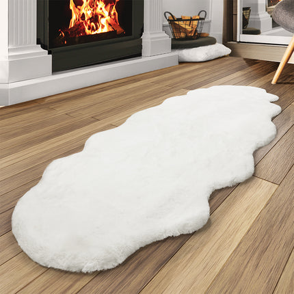 Marlow Floor Rug Area Rugs Cloud Fluffy 60X160cm White-1973193863476678663