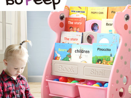 BoPeep Kids Bookshelf Bookcase Magazine Pink-1919892917498023942