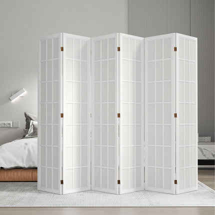 Levede 6 Panel Room Divider 170cm Freestanding Screen-1973193605967384582