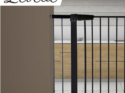 Levede Baby Safety Gate Adjustable Pet Black 10cm Extension-1910113186946879494