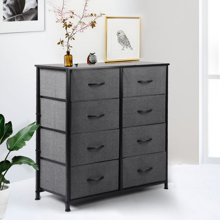 Levede Storage Cabinet Tower Chest Dark Grey-1973194072856334342