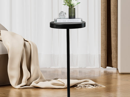 Side Table Round Tabletop Small Lightweight-1910112200450772998