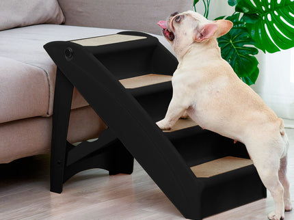 PaWz Pet Ramp Indoor Dog Steps Stair Black-1864184496140718086