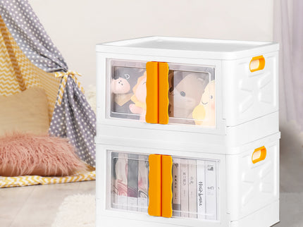 45L Storage Container Stackable Toy Yellow-1864184614969544710