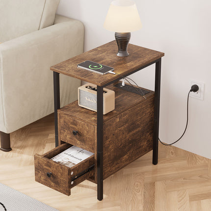 Levede Side Table Narrow Coffee End Table-1975420335440400390