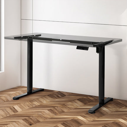 Levede Motorised Standing Desk Frame Black Single Motor-1975420504428908550