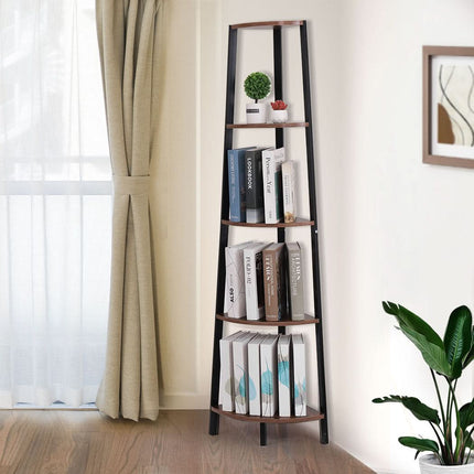 Levede 5 Tier Corner Shelf Industrial-1954802946470449158