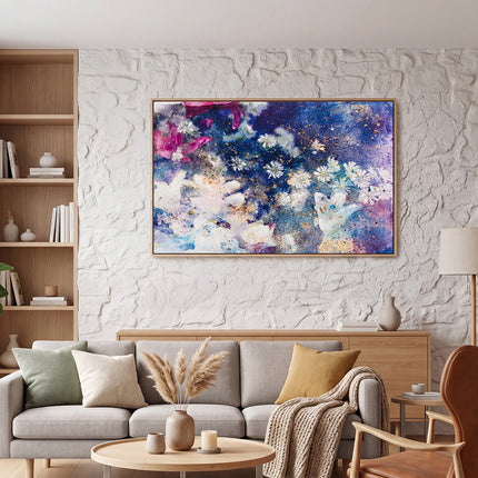 Yezi Modern Canvas Wall Art Large Framed Abstract Painting Decor 80x120cm-2061251859007541254