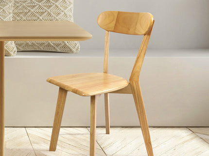 Levede 2x Dining Chairs Wooden Kitchen Chair-1942353414046486534