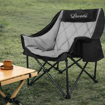 Levede Folding Camping Chair Extra Large Outdoor Portable Fishing Travel Seat-2050056782147096582