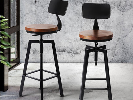 Levede 1x Industrial Bar Stools Kitchen-1910113233549791238