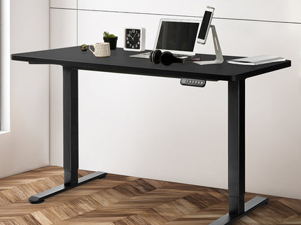 Levede Motorised Standing Desk Adjustable 140cm Black 1000x 1MM-1942353111385509894