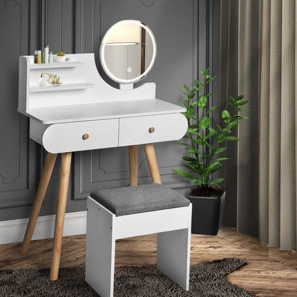 Levede Dressing Table Stool LED Mirror-1973193788759347206