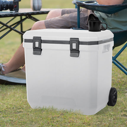 Mountview Cooler Ice Box 27L/43L Portable Chest Trolly For Camping BBQ Picnic-1973193452636213254