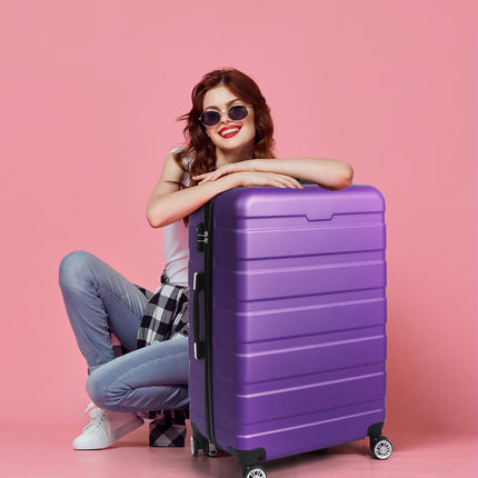 Slimbridge 28" Luggage Case Suitcase Purple 28 inch-1973193941566230534