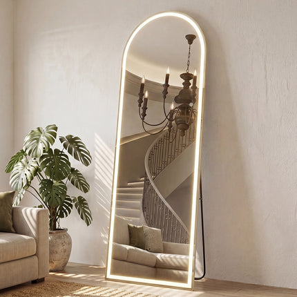 Levede 165cm Full Length Mirror Arched Dressing Mirrors Free Stand Wall Mounted-2050059008672403462