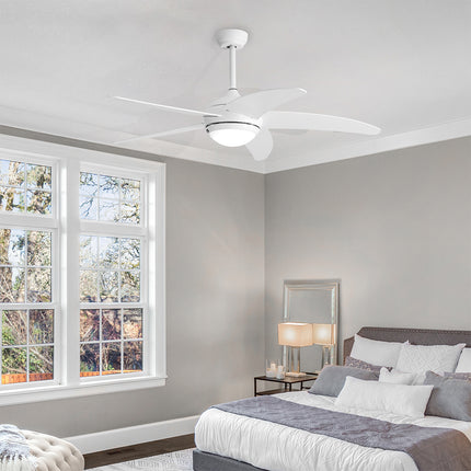 Spector Ceiling Fan 52'' DC Motor Wood White-1973193856753209350