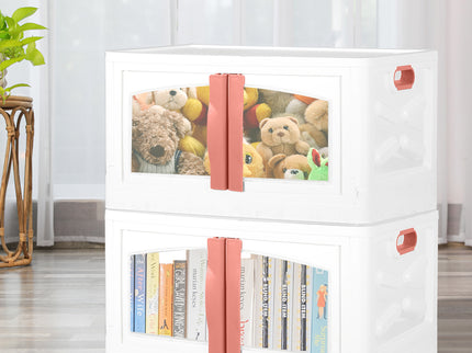 Plastic Storage Containers Stackable Red-1864184615682576390