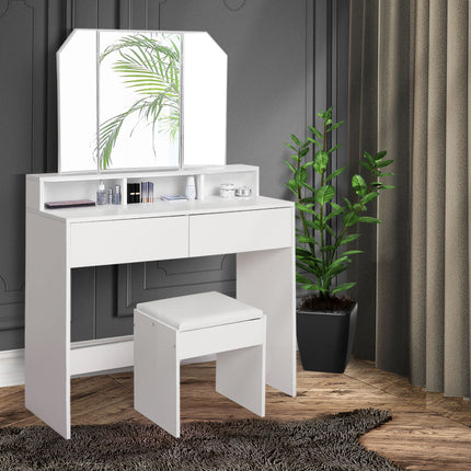 Levede Dressing Table Stool Foldable-1864184742660935686