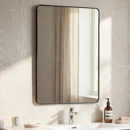 Yezi Rectangle Wall Mirror 75x50cm Bathroom Wall Mounted Vanity Mirror Home Decor-2050059009565790214