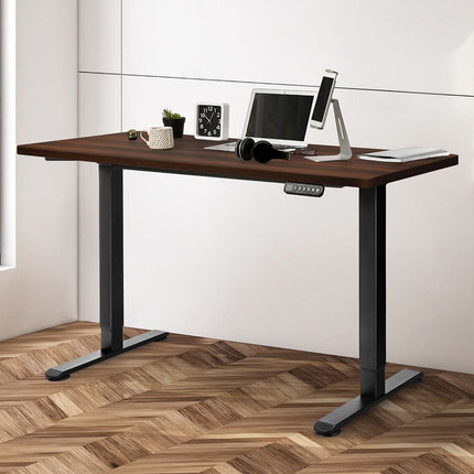 Levede Motorised Standing Desk Adjustable 120cm Walnut 800x 1.5MM-1954803016070729734