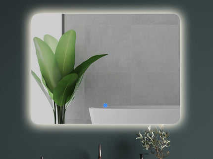 EMITTO LED Wall Mirror Anti-fog Bathroom 70x50cm 50x70-1910112985511235590